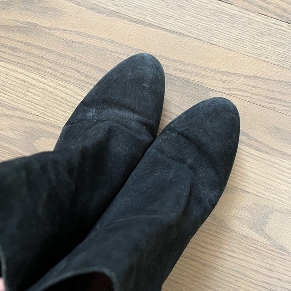 Lucky Brand Suede Block Heel Booties - Picture 3 of 4